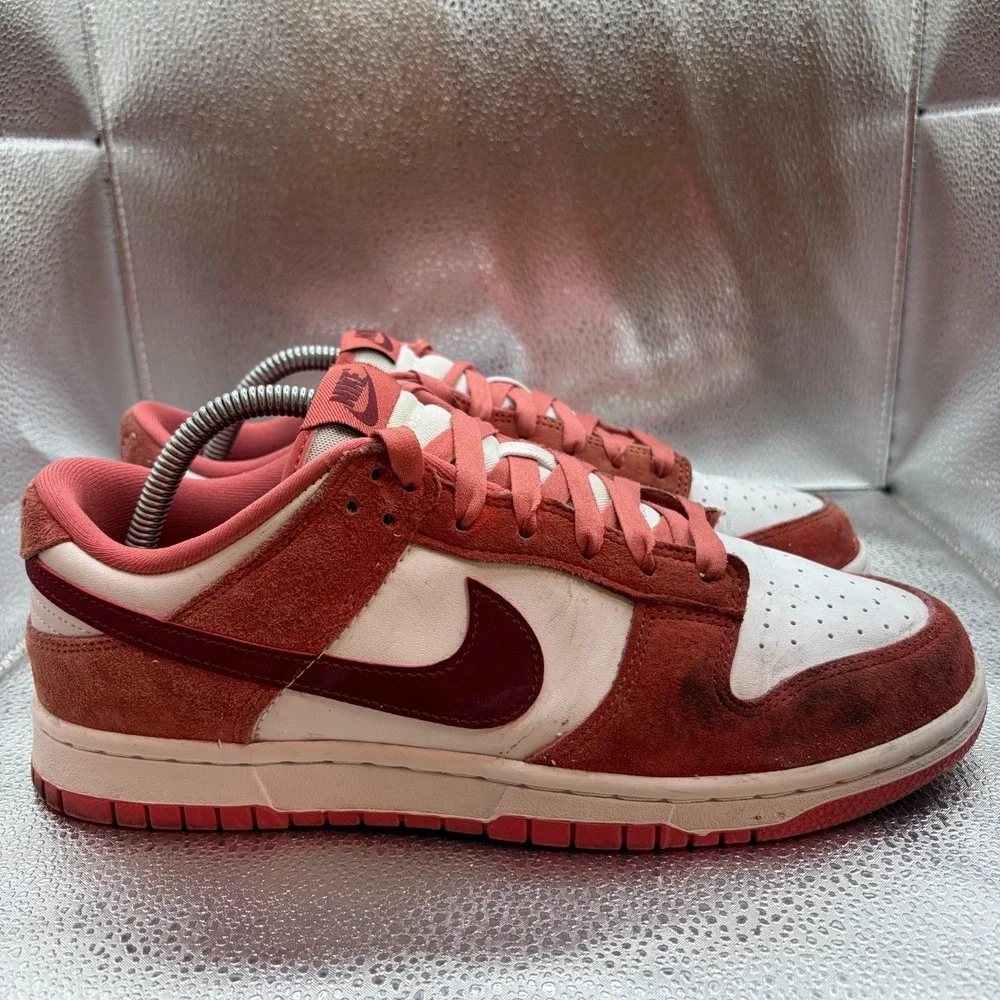 Size‎ 10 Nike Wmns Dunk Low Valentines Day White Red Womens Shoes FQ7056-100